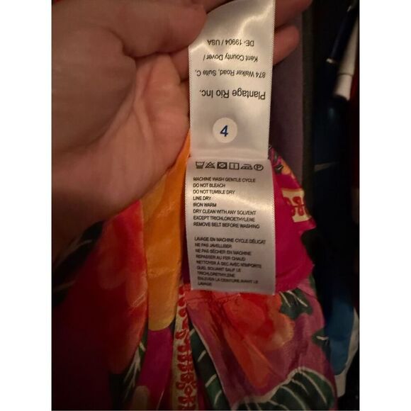 Farm Rio Flowers Tapestry Pink Mini Dress - Size Large- NWOT - Picture 10 of 11